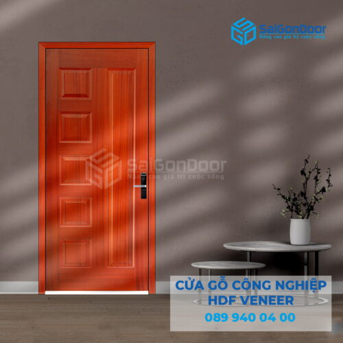 Cửa Gỗ HDF Veneer 6B-sapely-SGD